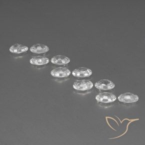 7.18 ct natürliche Weiß Zirkon-Edelsteine, Oval, VVS-VS