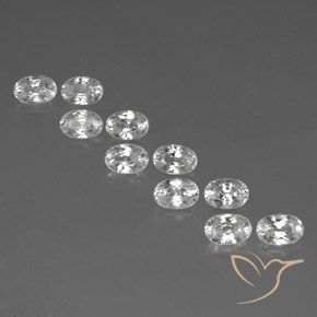8.37ctw Natürlicher Weiß Zirkon, Oval, VVS-VS