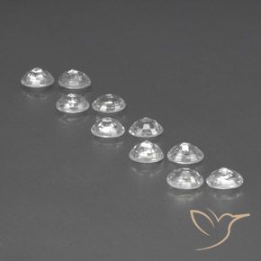 8.35 ct natürliche Weiß Zirkon-Edelsteine, Oval, VVS-VS