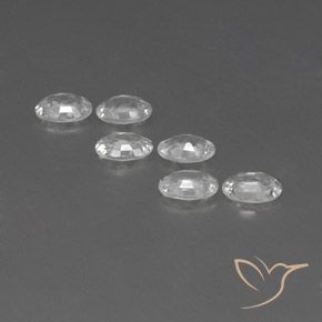 4.06 ct natürliche Weiß Zirkon-Edelsteine, Oval, VVS-VS