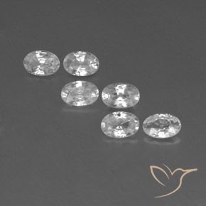 4.04ctw Natürlicher Weiß Zirkon, Oval, VVS-VS
