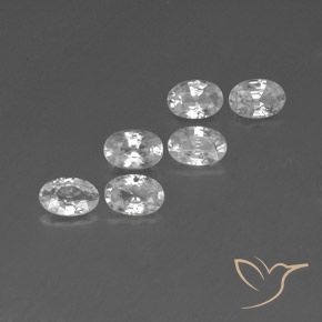 4.04 ct natürliche Weiß Zirkon-Edelsteine, Oval, VVS-VS