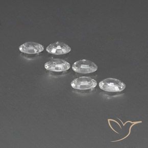 4.06 ct natürliche Weiß Zirkon-Edelsteine, Oval, VVS-VS