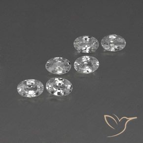4.00 ct natürliche Weiß Zirkon-Edelsteine, Oval, VVS-VS