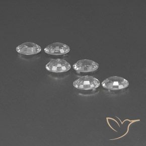 4.00 ct natürliche Weiß Zirkon-Edelsteine, Oval, VVS-VS