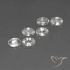4.23 ct natürliche Weiß Zirkon-Edelsteine, Oval, VVS-VS