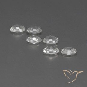 4.23 ct natürliche Weiß Zirkon-Edelsteine, Oval, VVS-VS
