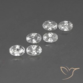 5.24 ct natürliche Weiß Zirkon-Edelsteine, Oval, VVS-VS