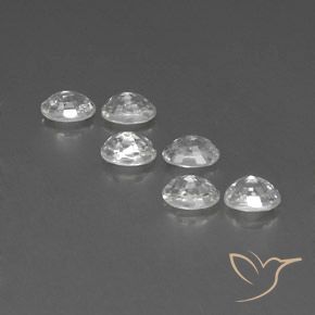 5.24 ct natürliche Weiß Zirkon-Edelsteine, Oval, VVS-VS