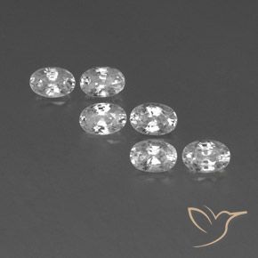 4.54ctw Natürlicher Weiß Zirkon, Oval, VVS-VS