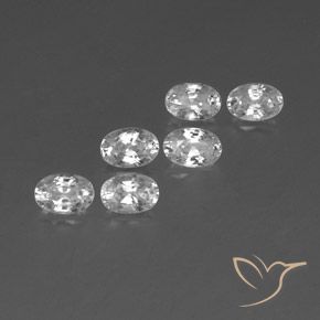 4.54 ct natürliche Weiß Zirkon-Edelsteine, Oval, VVS-VS