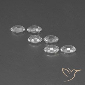 4.54 ct natürliche Weiß Zirkon-Edelsteine, Oval, VVS-VS