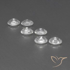 4.95 ct natürliche Weiß Zirkon-Edelsteine, Oval, VVS-VS