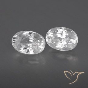 1.70 ct natürliche Weiß Zirkon-Edelsteine, Oval, VVS-VS