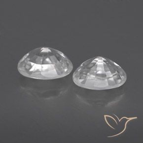 1.70 ct natürliche Weiß Zirkon-Edelsteine, Oval, VVS-VS
