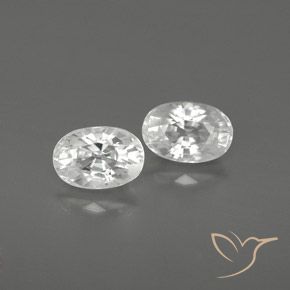 1.88ctw Natürlicher Weiß Zirkon, Oval, VVS-VS