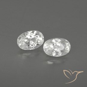 1.88 ct natürliche Weiß Zirkon-Edelsteine, Oval, VVS-VS
