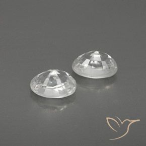 1.88 ct natürliche Weiß Zirkon-Edelsteine, Oval, VVS-VS
