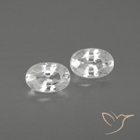 1.64ctw Natürlicher Weiß Zirkon, Oval, VVS-VS