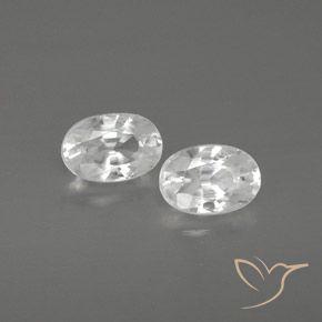 1.64 ct natürliche Weiß Zirkon-Edelsteine, Oval, VVS-VS