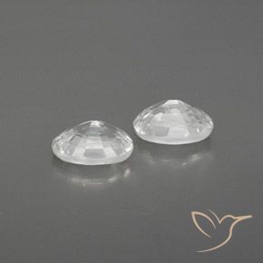 1.64 ct natürliche Weiß Zirkon-Edelsteine, Oval, VVS-VS