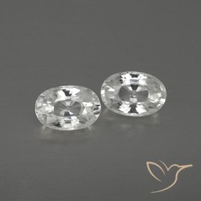 1.67ctw Natürlicher Weiß Zirkon, Oval, VVS-VS