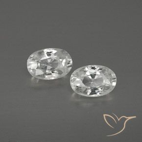 1.67 ct natürliche Weiß Zirkon-Edelsteine, Oval, VVS-VS