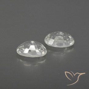 1.67 ct natürliche Weiß Zirkon-Edelsteine, Oval, VVS-VS