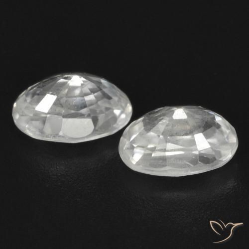 1.83 ct natürliche Weiß Zirkon-Edelsteine, Oval, VS