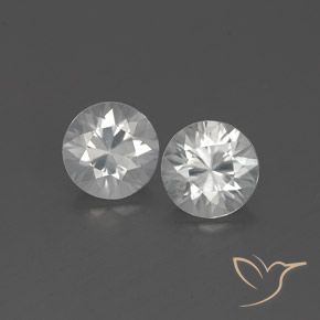 1.83ctw Natürlicher Weiß Zirkon, Runden, VVS-VS