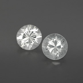 1,86 ct natürliche weißer Zirkon-Edelsteine, Rundschliff, VVS-VS