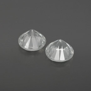 1,86 ct natürliche weißer Zirkon-Edelsteine, Rundschliff, VVS-VS