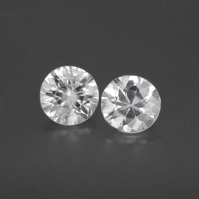 1,75 ct natürliche weißer Zirkon-Edelsteine, Rundschliff, VS