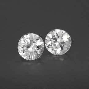 1,75 ct natürliche weißer Zirkon-Edelsteine, Rundschliff, VS