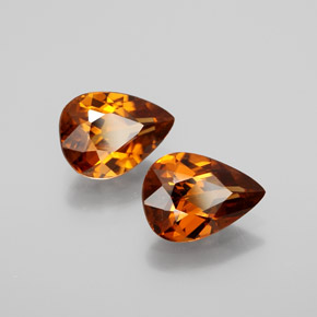 3.21 ct natürliche Orange Zirkon-Edelsteine, Birnenform, VVS