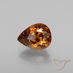 9,17 ctw natürlicher Erde Orange Zirkon, Birnenform, VVS