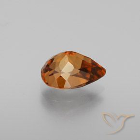 9,17 ctw natürlicher Erde Orange Zirkon, Birnenform, VVS