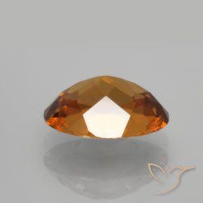 9,17 ctw natürlicher Mitteldunkles Orange Zirkon, Oval, VVS