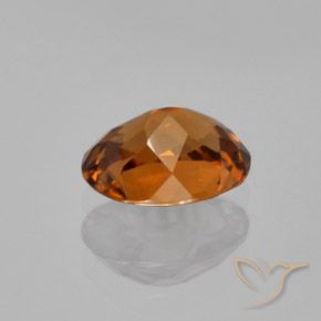 9,17 ctw natürlicher tieforange Zirkon, Oval, VVS