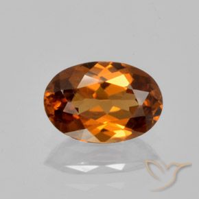1.49ct Natürlicher tieforange Zirkon, Oval, VVS