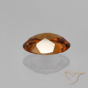 9,17 ctw natürlicher tieforange Zirkon, Oval, VVS