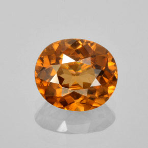 9,17 ctw natürlicher Orange Zirkon, Oval Schliff, VVS
