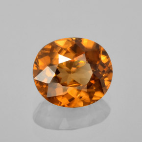 9,17 ctw natürlicher Orange Zirkon, Oval Schliff, VVS