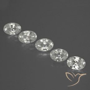 3.01 ct natürliche Weiß Zirkon-Edelsteine, Oval, VVS-VS