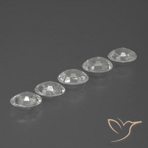 3.01 ct natürliche Weiß Zirkon-Edelsteine, Oval, VVS-VS