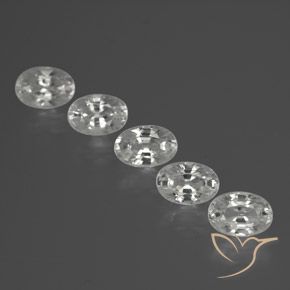 3.74 ct natürliche Klares Weiß Zirkon-Edelsteine, Oval, VVS-VS