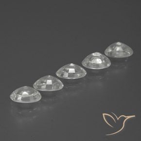 3.74 ct natürliche Klares Weiß Zirkon-Edelsteine, Oval, VVS-VS
