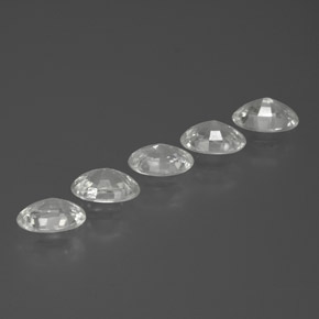  ct natürliche weißer Zirkon-Edelsteine, Oval Schliff, VVS-VS