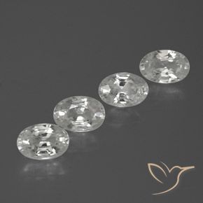 2.76ctw Natürlicher Weiß Zirkon, Oval, VVS-VS