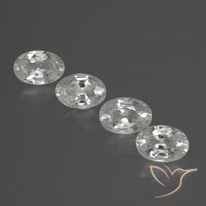 2.76 ct natürliche Weiß Zirkon-Edelsteine, Oval, VVS-VS
